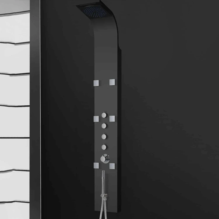 Black Shower Panel System